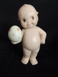 088　　  ヒビ有り　ローズオニールキューピー　ビスク　陶器人形