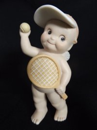 092　　  ひび有り　ローズオニールキューピー　ビスク　陶器人形