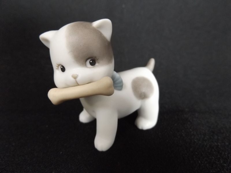 画像1: 094　レア♪　犬　ローズオニールキューピー　JESCO印 ビスク　陶器人形
